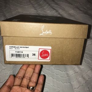Black patent Christian Louboutin size EU 36: US 6